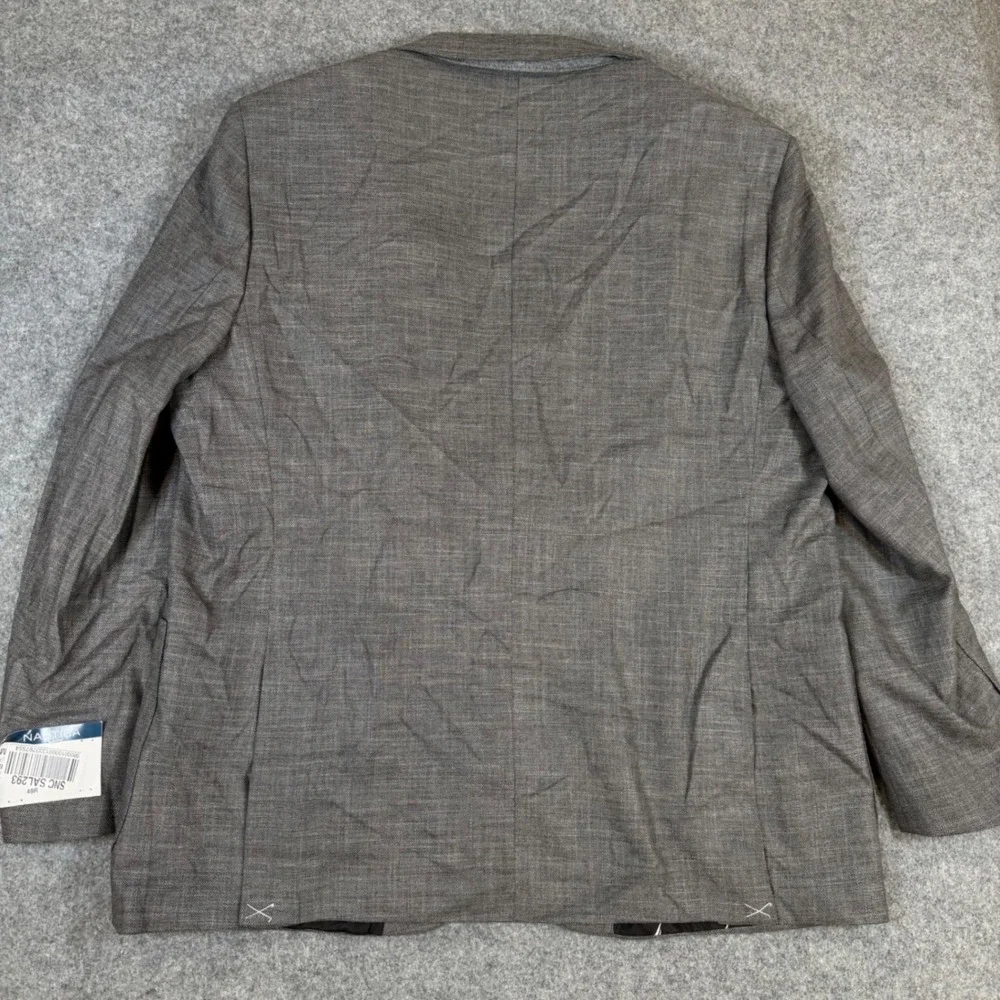 Nautica Mens Modern Fit Active Stretch Blazer Jacket Gray 48R NC656 JENSEN